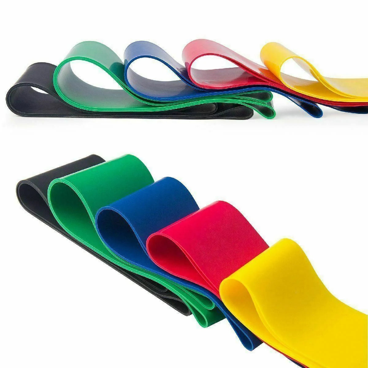 Resistance Bands Loop Set of 5 for Exercise, CrossFit, Yoga, and Strength Training