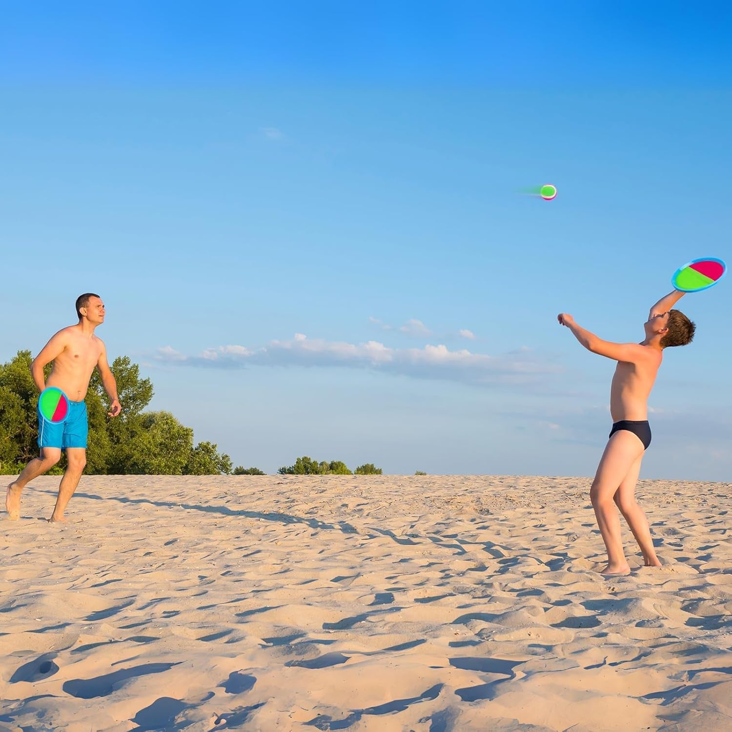 Toss and Catch Ball Set Beach Pool Toys for Kids Toddler Classic Outdoor Yard Camping Games Toys for 3 4 5 6 7 8 Year Old Boys Girls Birthday Gift